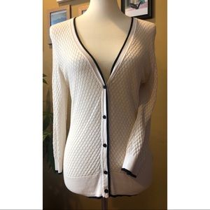 H&M White Knit Cardigan Size M